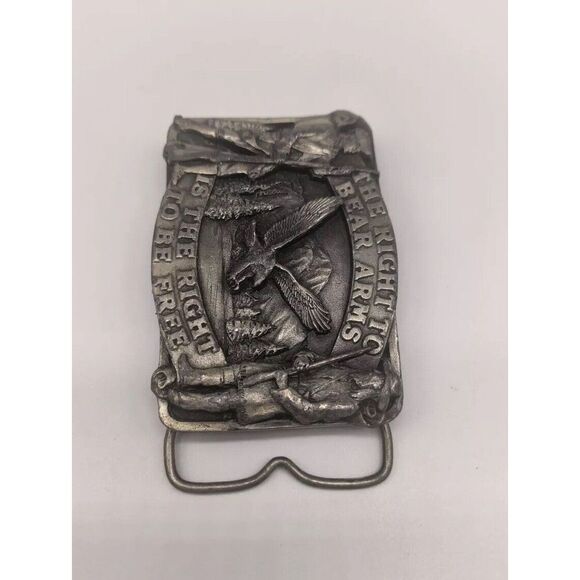 "The Right to Bear Arms" 2nd Amendment Belt Buckle - Picture 4 of 7